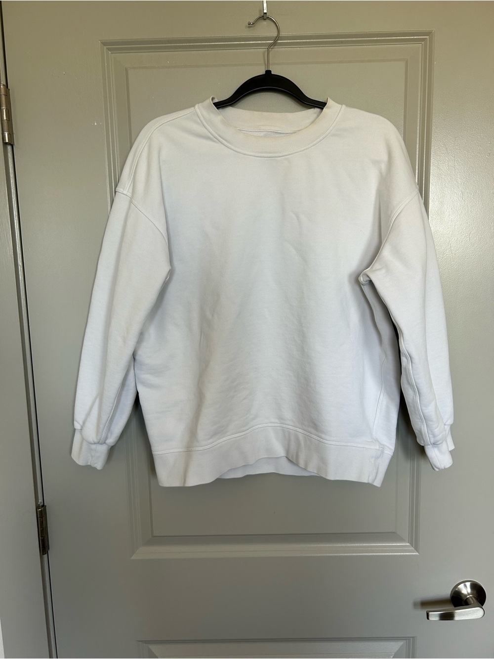 lululemon athletica Women’s White Softstreme Oversized Crew Sweatshirt